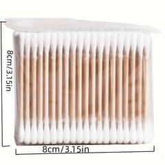 1600pcs Disposable Cotton Swabs For Ears Round Thick Cotton Buds