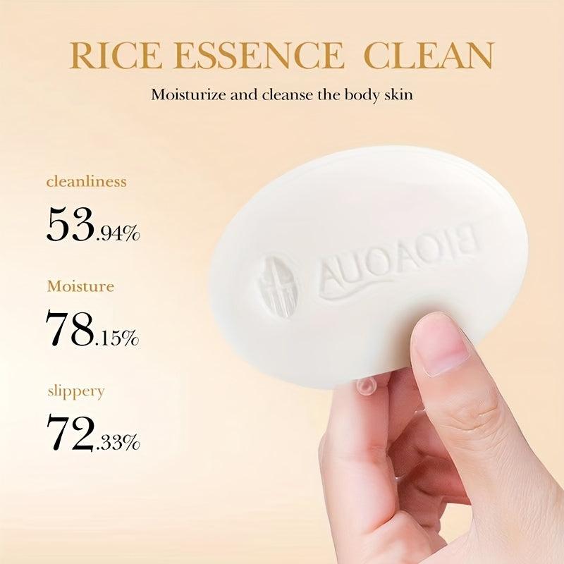 Rice Soap Cleansing Bath Deep Cleansing Essential Soap