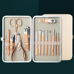 7-In-1 Professional Pedicure Kit with Leather Case