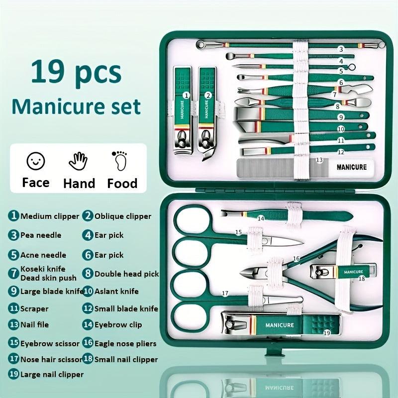 Stainless Steel Nail Clippers Set for Perfect Nail Care and Beauty