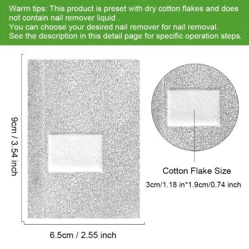 Gel Polish Remover Wraps - Foil Wraps for Soak Off Gel Polish