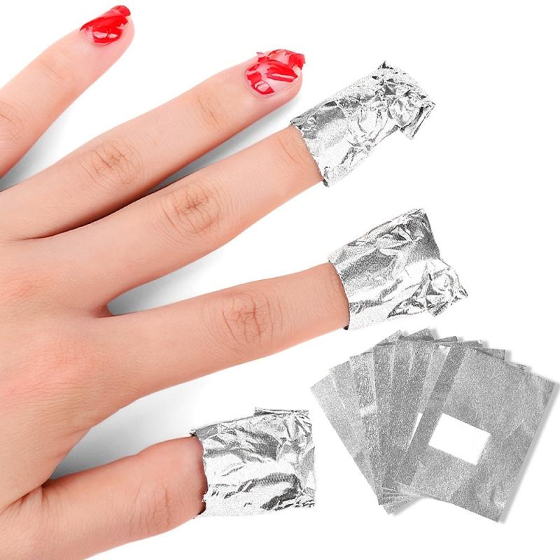 Gel Polish Remover Wraps - Foil Wraps for Soak Off Gel Polish
