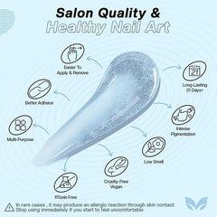 Glitter Poly Nail Gel Set Extension Kit 15ml