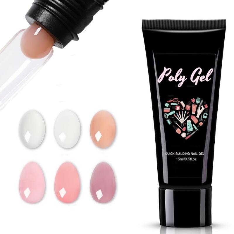 Glitter Poly Nail Gel Set Extension Kit 15ml