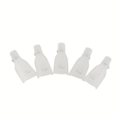 10 Reusable Pink Gel Polish Remover Caps Soak Off Clips