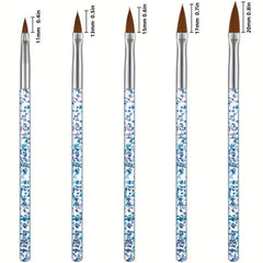 31pcs Nail Art Brush Set Dotting Tools Dust Brush Striping Brush for Long Lines
