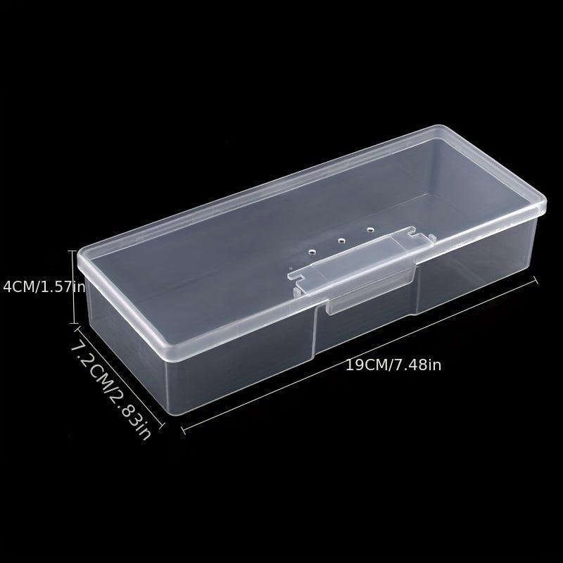Transparent Storage Box for Nail Art Tools
