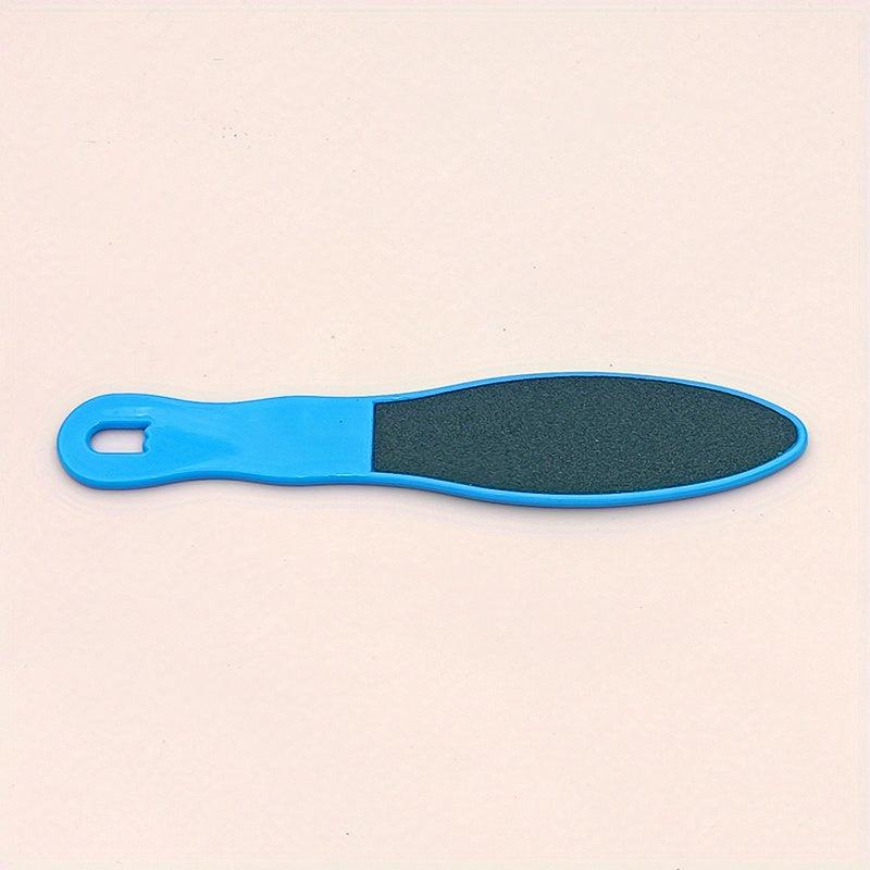 Double-Sided Pedicure Foot File Cuticle File Scrubber with Plastic Handle