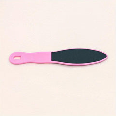 Double-Sided Pedicure Foot File Cuticle File Scrubber with Plastic Handle