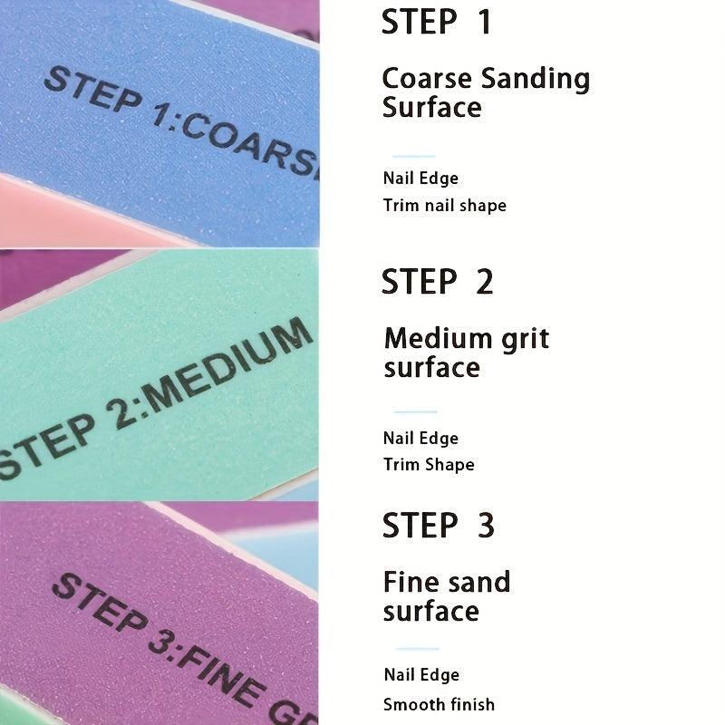 Colorful Nail File & Buffer Professional Nail Buffering Files