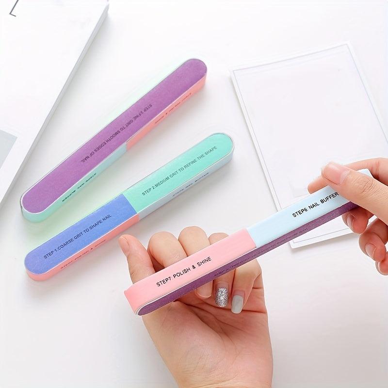 Colorful Nail File & Buffer Professional Nail Buffering Files