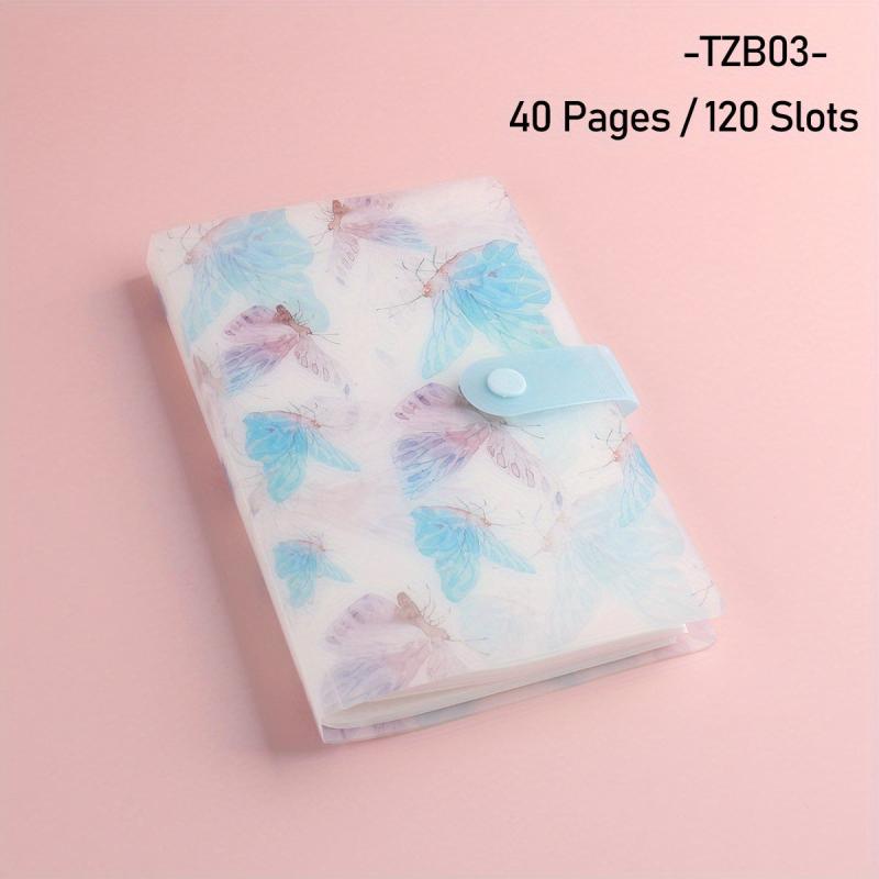 120 Slots Nail Art Sticker Storage Book Plastic Nail Art Tools Display