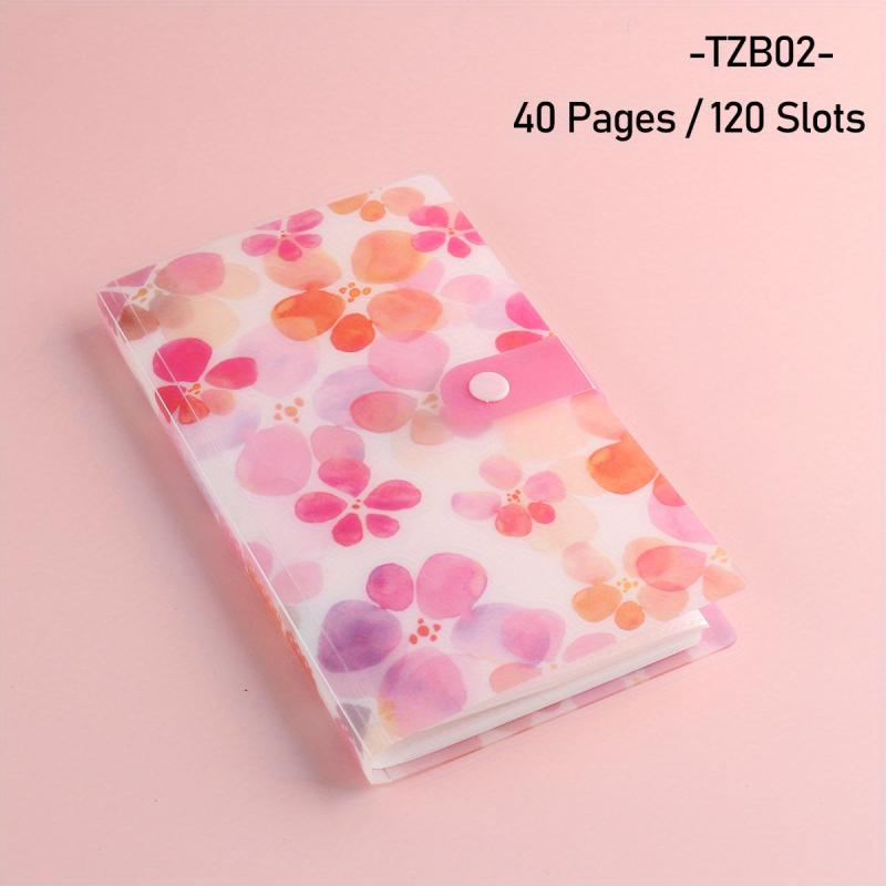 120 Slots Nail Art Sticker Storage Book Plastic Nail Art Tools Display