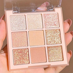 9 Colors Eyeshadow Palette Matte Metallic Finish