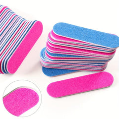 100 Pcs Double Side Nail Files Set for Gel Polish Manicure Pedicure