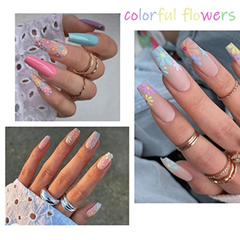 5D Daisy Flower Nail Art Stickers Self Adhesive Decals