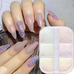 Aurora Shell Nail Powder for DIY Nail Art