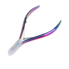 Stainless Steel Nail Clipper Scissor for Dead Skin - Rainbow
