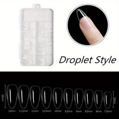 100 Pcs Clear French Style False Nails Tips with Box