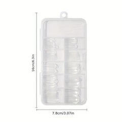 100 Pcs Clear French Style False Nails Tips with Box