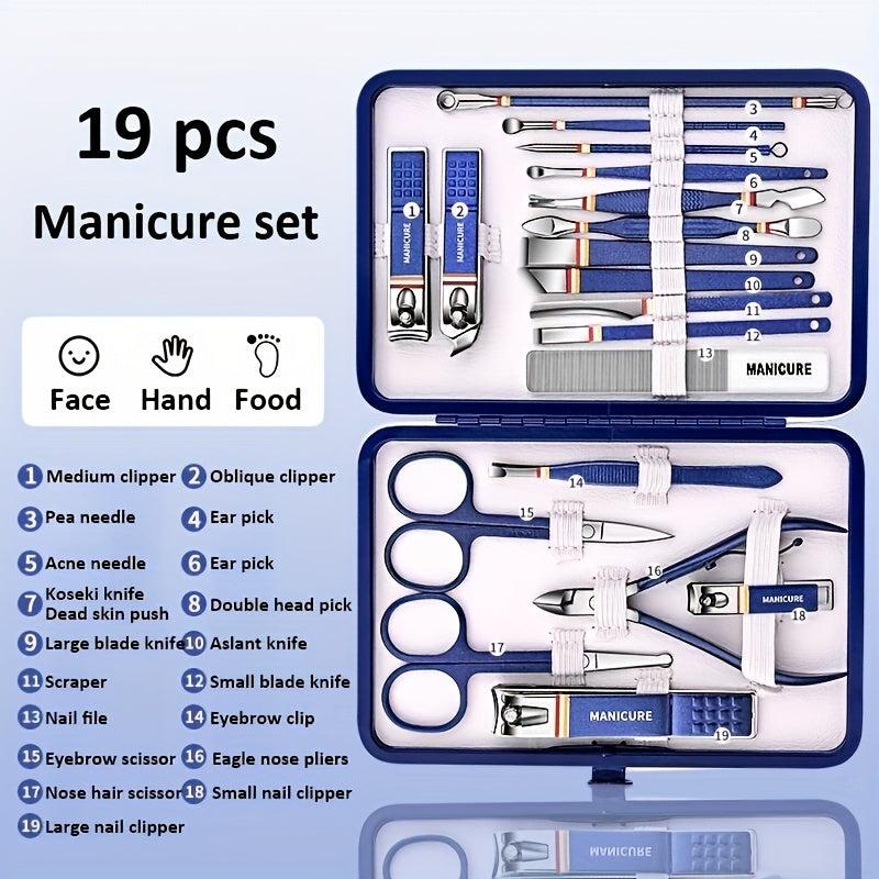 Classic Manicure Set Hand Feet Facial Stainless Steel 10 Choices Gift