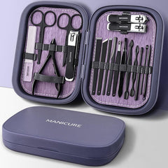 18 in 1 Stainless Steel Nail Clipper Set for Manicure and Pedicure