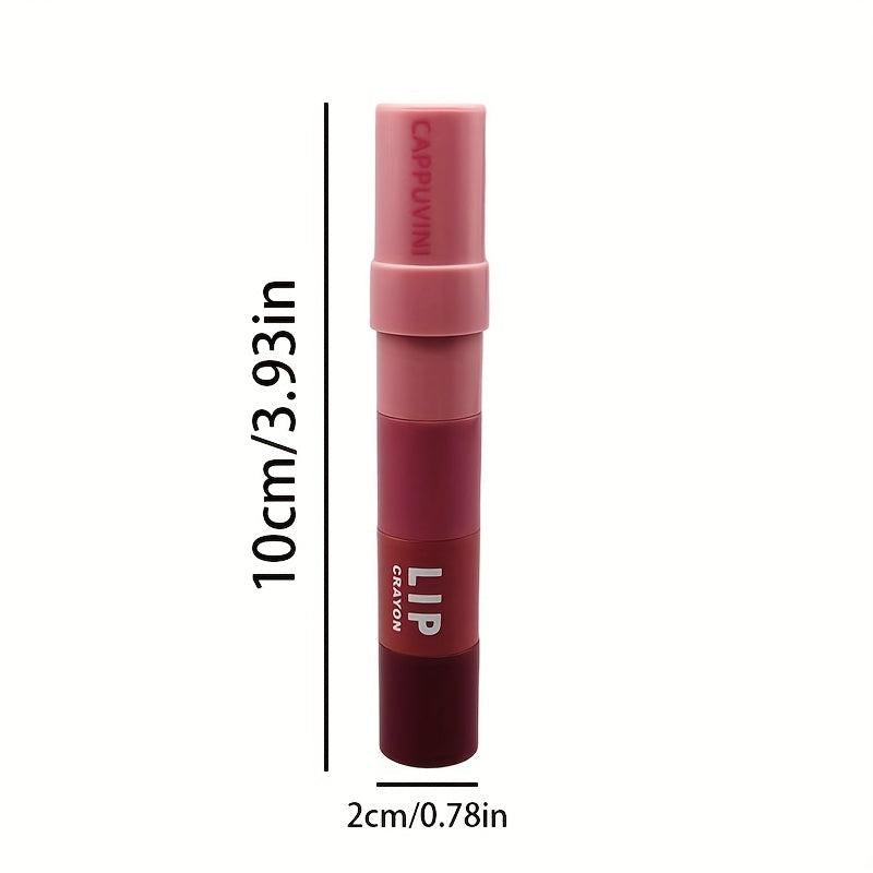 Matte Crayon Lipstick Set 4 Waterproof Velvet Long-lasting Lip Gloss