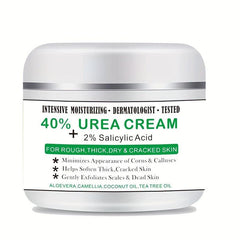 Urea 40 Foot Cream + Salicylic Acid - Callus Remover for Feet & Hands