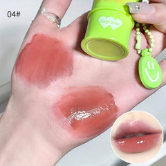 Bucket Shape Lip Glaze Water Gloss Mirror Glass Lip Gloss