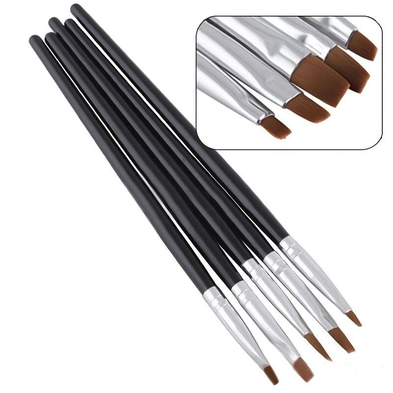 5PCS Nail Art Painting Dotting Pen Brushes Tool Kit for Manicure & Nail Drawing