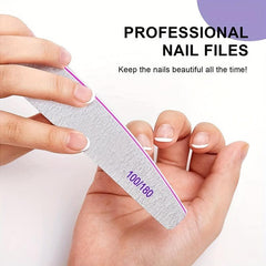 10 PCS Nail File And Buffer Professional Nail Files Nail Styling Tools