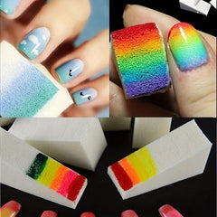 8pcs Gradient Nails Sponges Set for DIY Manicures