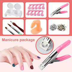 Acrylic Nail Kit with Glitter Powder and Nail Art Tips for Perfect Manicures