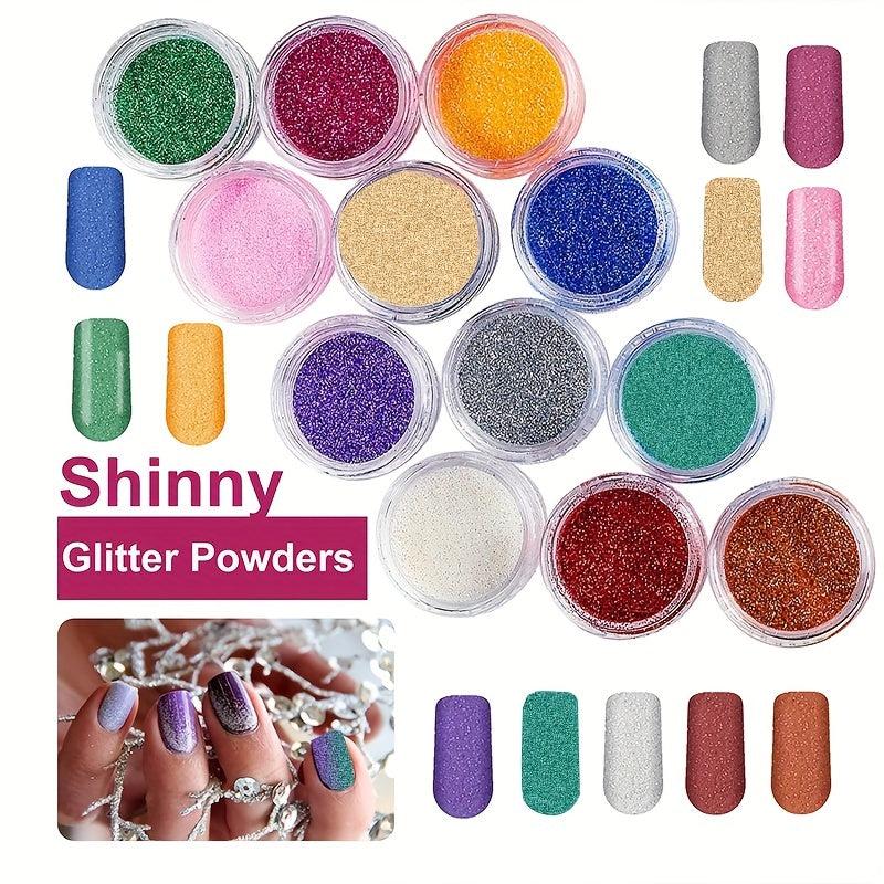 Acrylic Nail Kit with Glitter Powder and Nail Art Tips for Perfect Manicures