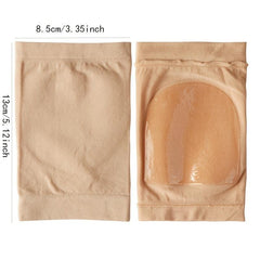 Moisturizing Gel Heel Socks Soften Dry Cracked Heels Toeless for Comfort