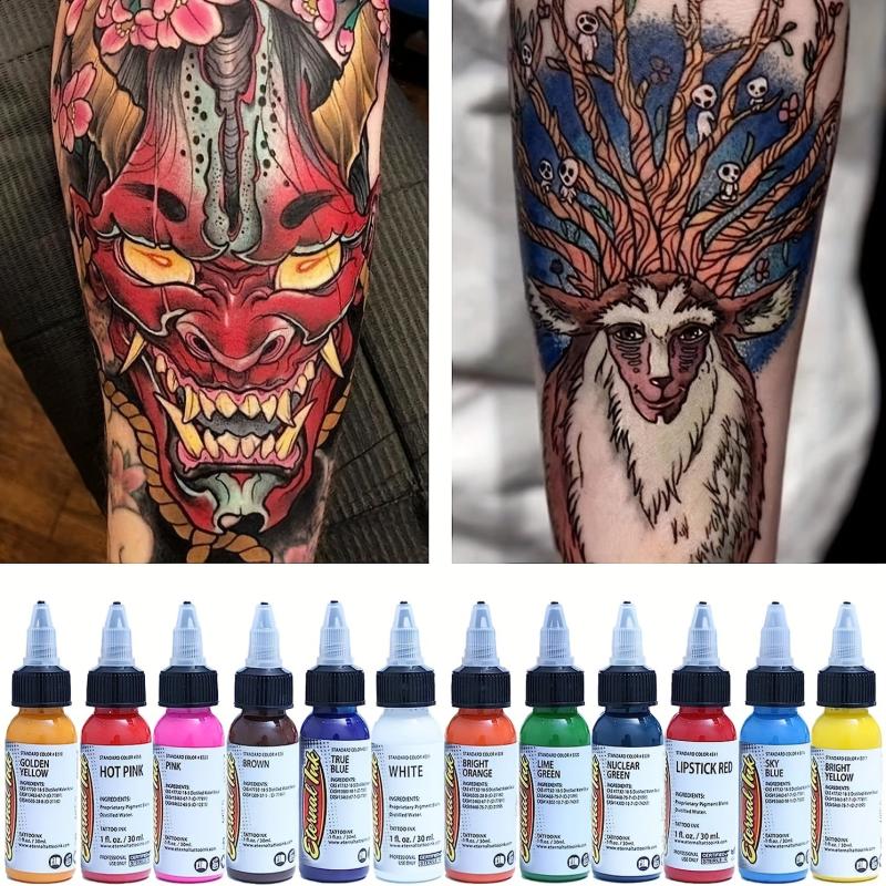 14pcs Tattoo Ink Set Professional Tattoo Pigment Set Long Lasting