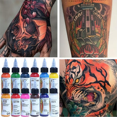 14pcs Tattoo Ink Set Professional Tattoo Pigment Set Long Lasting
