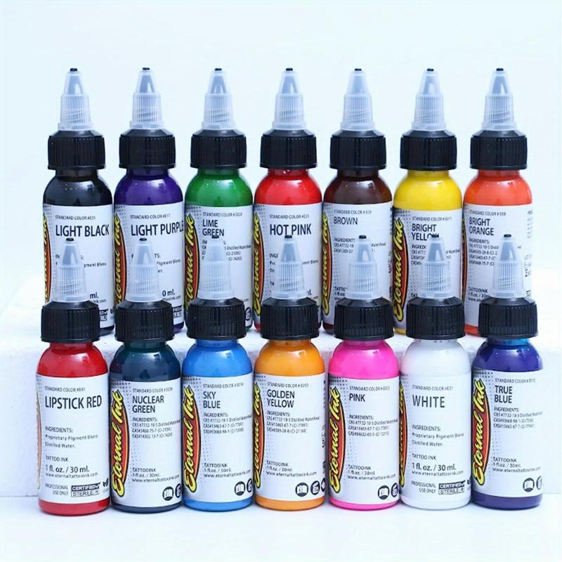 14pcs Tattoo Ink Set Professional Tattoo Pigment Set Long Lasting