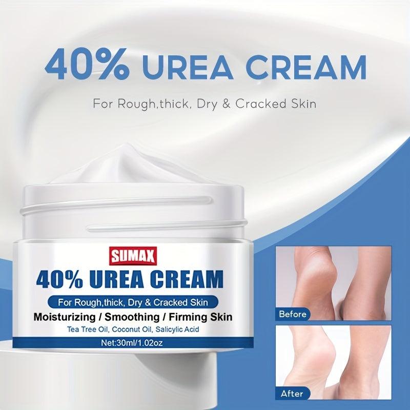 Urea Cream 30ml Foot Cream - Moisturizer for Heels, Knees, Elbows & Hands
