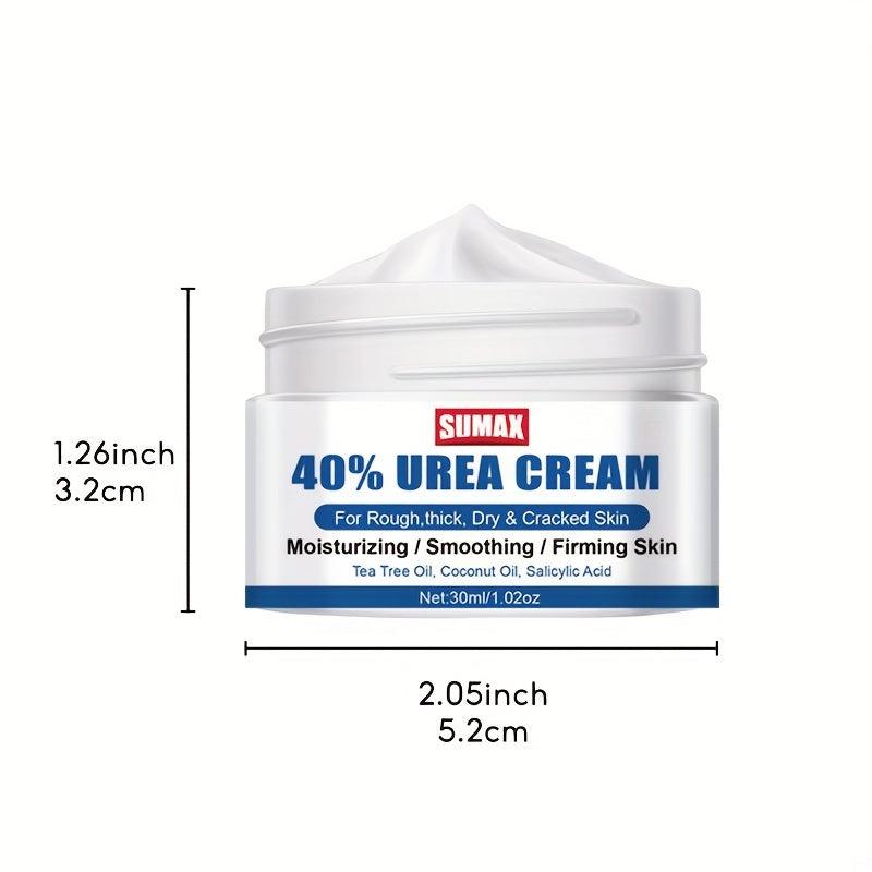 Urea Cream 30ml Foot Cream - Moisturizer for Heels, Knees, Elbows & Hands