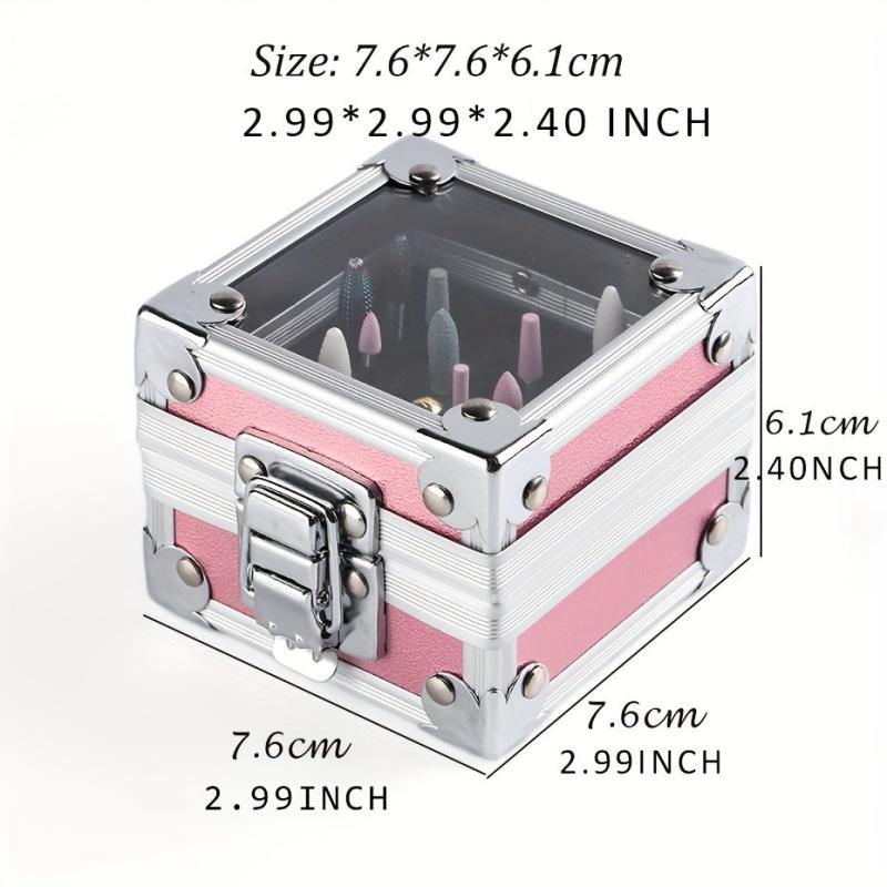 Nail Drill Bit Holder Storage Box Nail Drill Grinding Bit Stand Display