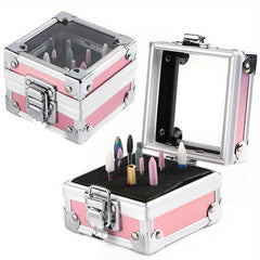 Nail Drill Bit Holder Storage Box Nail Drill Grinding Bit Stand Display