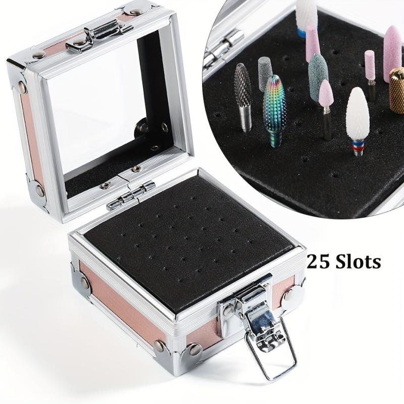 Nail Drill Bit Holder Storage Box Nail Drill Grinding Bit Stand Display