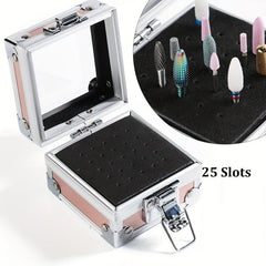Nail Drill Bit Holder Storage Box Nail Drill Grinding Bit Stand Display