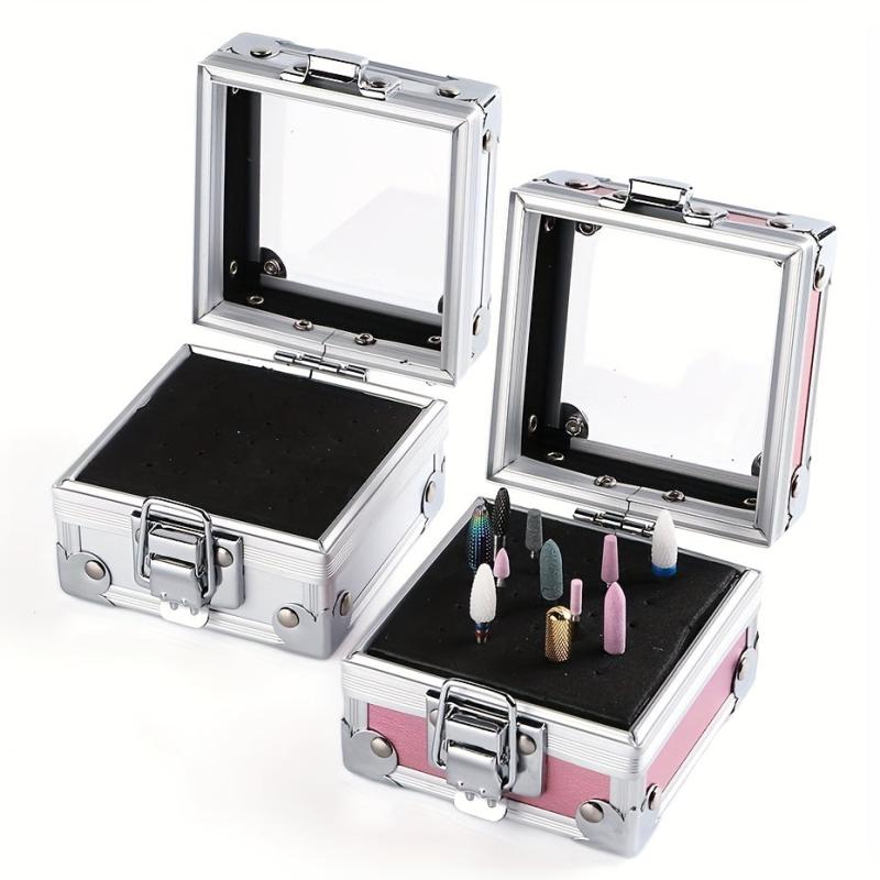 Nail Drill Bit Holder Storage Box Nail Drill Grinding Bit Stand Display