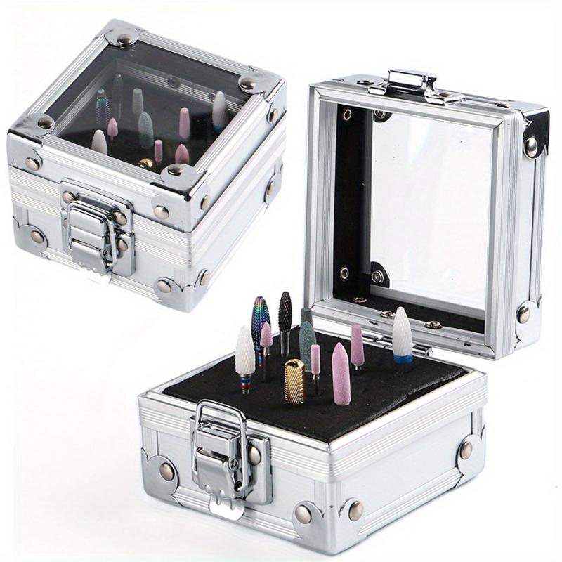 Nail Drill Bit Holder Storage Box Nail Drill Grinding Bit Stand Display