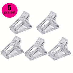 5 pcs Polygel Nail Extension Builder Clamps for Manicure Nail Art