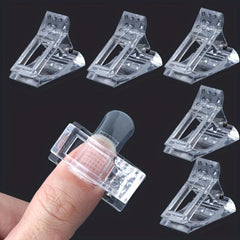 5 pcs Polygel Nail Extension Builder Clamps for Manicure Nail Art