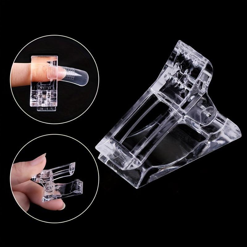 5 pcs Polygel Nail Extension Builder Clamps for Manicure Nail Art