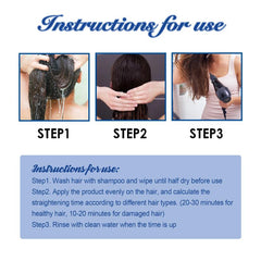 Hair Straightening Cream Protein Corrector Silk And Gloss Hair Straight Cream